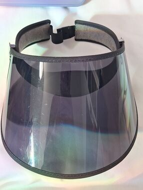 Noli Yoga Adjustable Black Visor Face Shield
